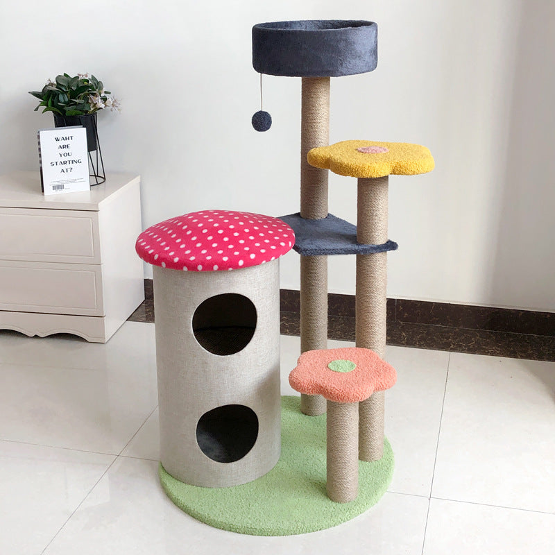 Cat Tower Cat Scratch Board Wear-resistant Cat Climbing Tree