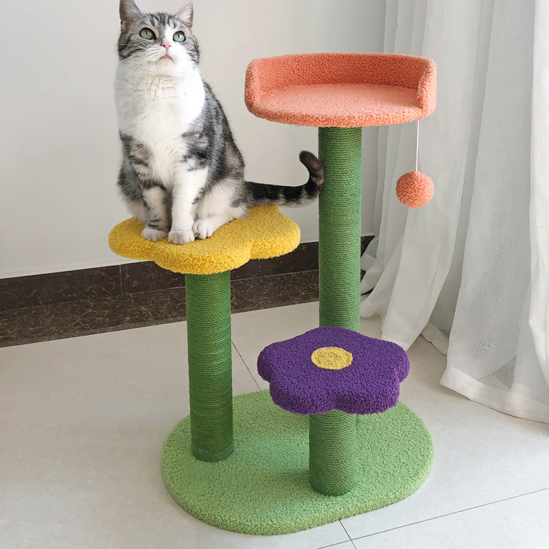 Cat Tower Cat Scratch Board Wear-resistant Cat Climbing Tree