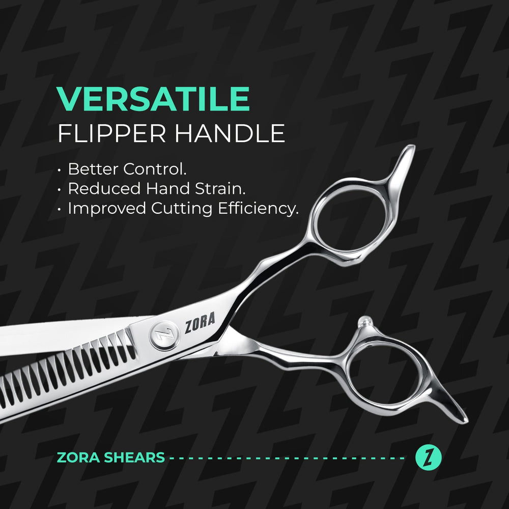 Zora Pet Grooming Curved Blender Shear - Model A-7533C