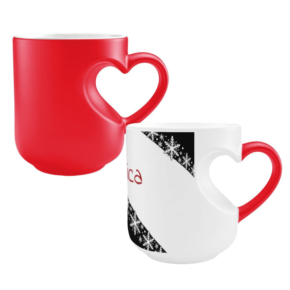 Personalized Heat-Reveal Snowflake Mug | Custom Name Winter Gift