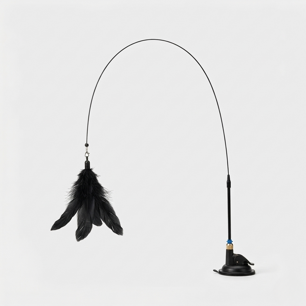 Cat Teaser Toy - Feather Wand