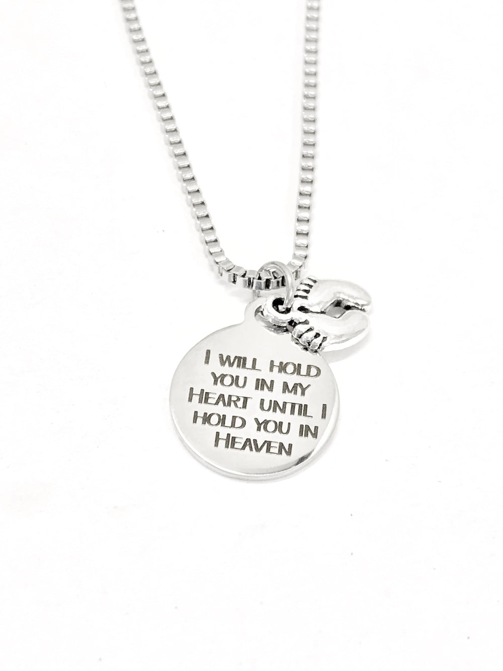 Child Loss Memorial, Miscarriage Memorial, I Will Hold You In My Heart Until I Hold You In Heaven, Memorial Gift For Men, Gift for Him