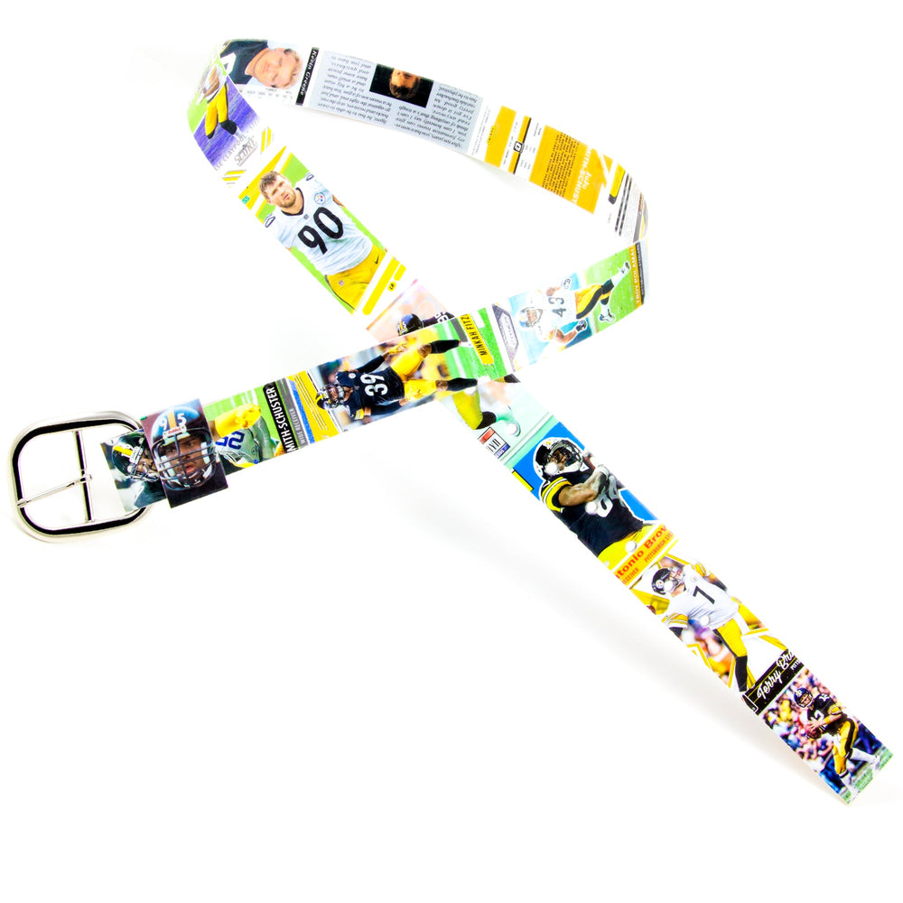 Custom Pittsburgh Steelers Custom Football Card Belt