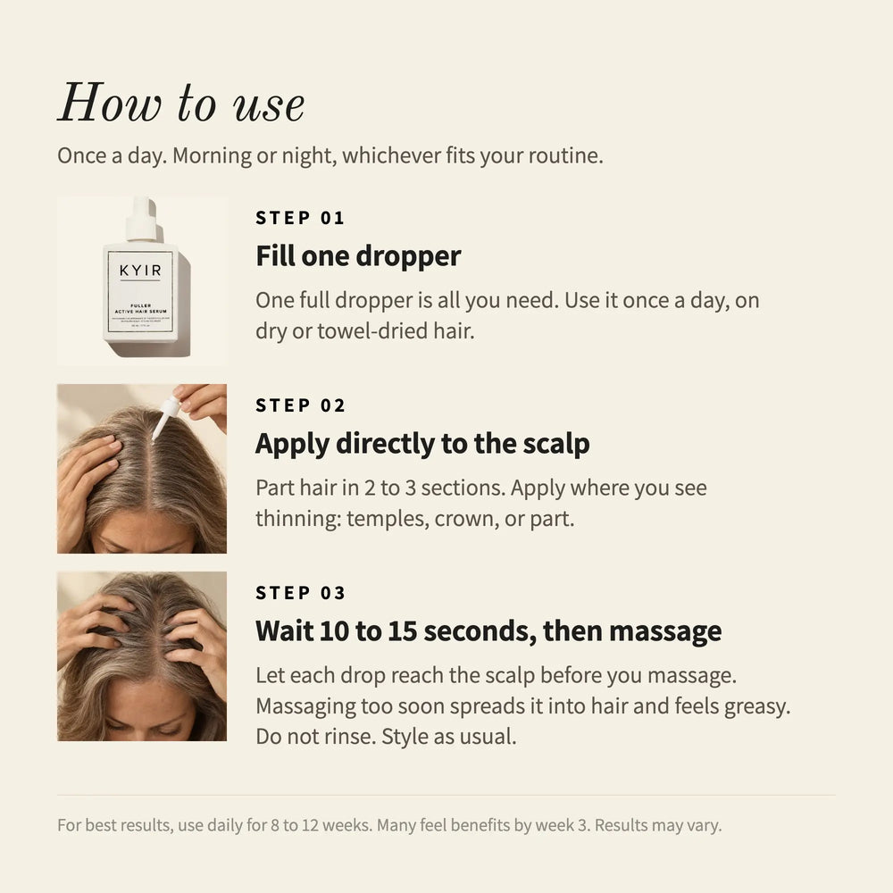 Fuller Active Hair Serum, 50ml/1.7oz