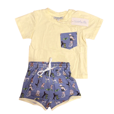 Boys Rain Dogs Shorts Set