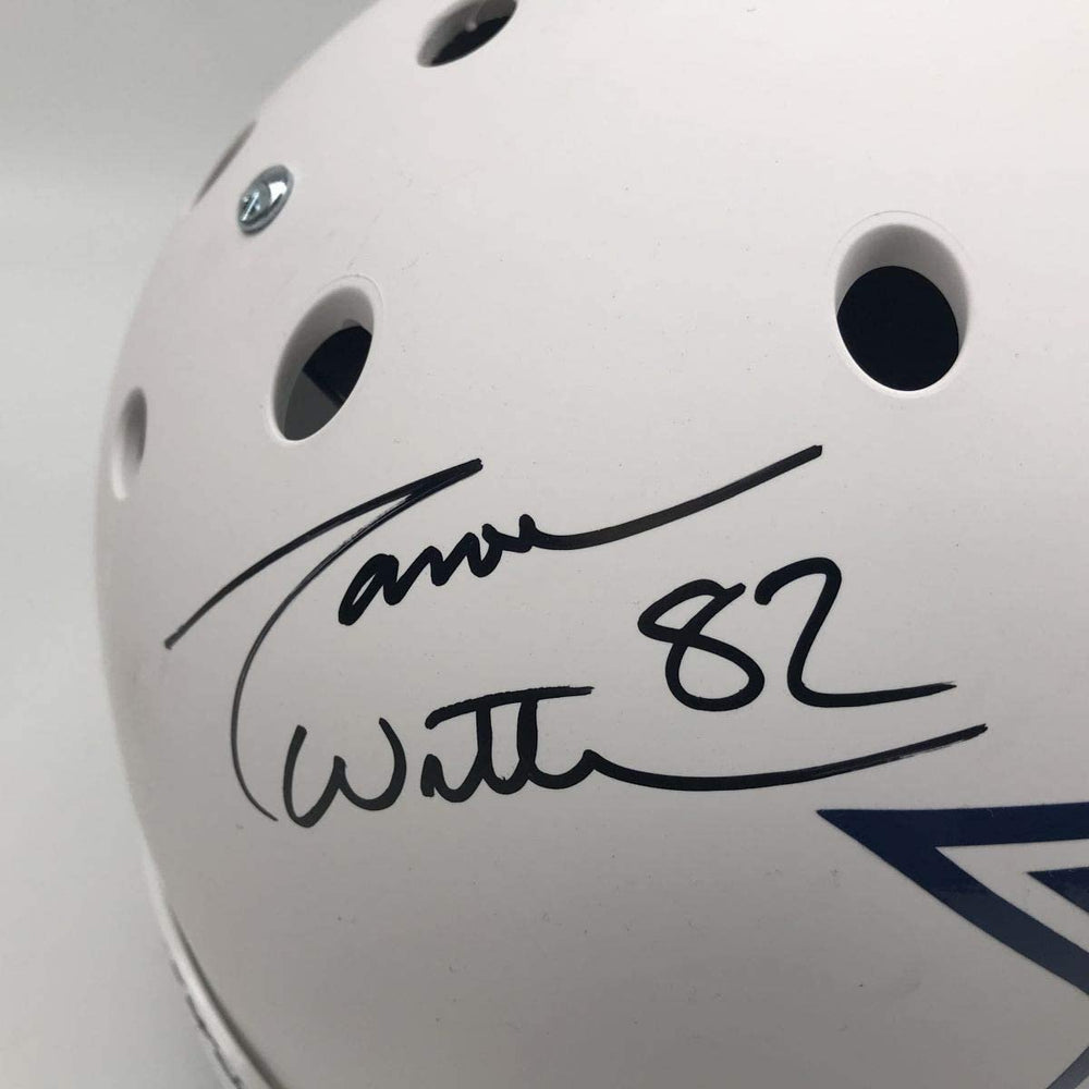 Autographed/Signed Dak Prescott & Jason Witten Dallas Cowboys Full Size FS F/S Replica Football Helmet PSA/DNA COA