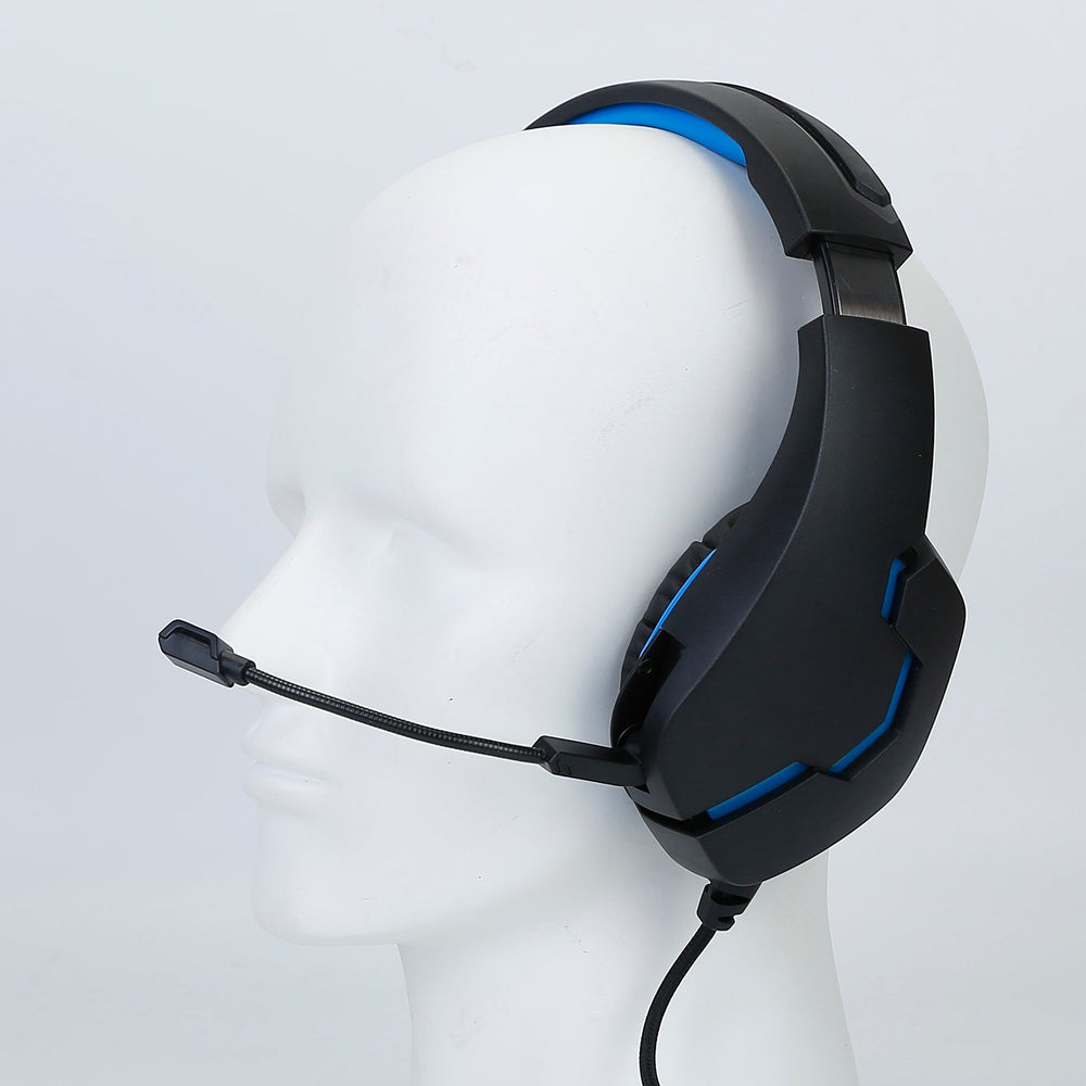 Gaming Headsets Stereo Bass Over Ear Headphones w/LED Light Earmuff w/ Mic 3.5mm Plug USB 6.72FT Cord Fit For PS4/PS Vita/XBOX One S/PC/Laptop/Compute