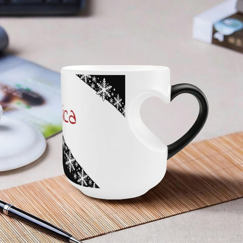 Personalized Heat-Reveal Snowflake Mug | Custom Name Winter Gift