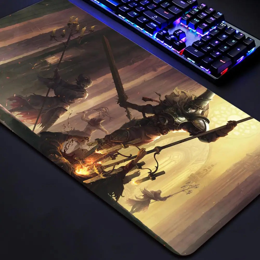 Mouse Pad Non-Slip Rubber Edge locking mousepads Game play mats Popular video game B-Blasphemous for notebook PC computer